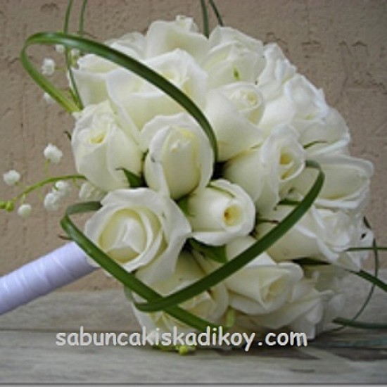 sbc 8015 beyazgül top model gelin çiçeği