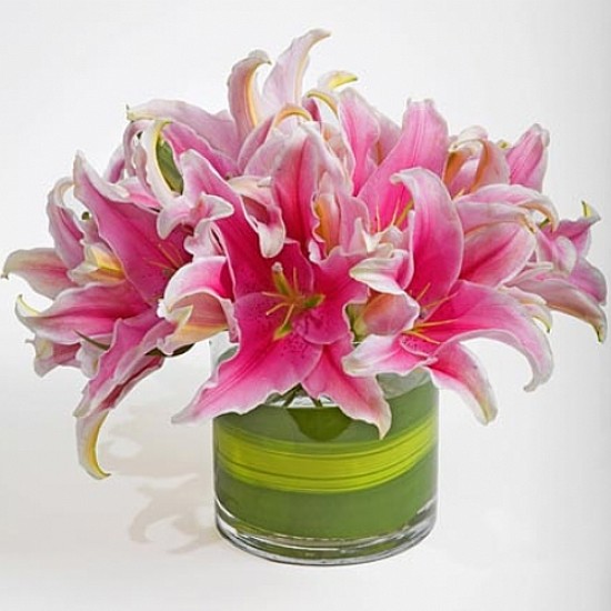 sbc 1410 PEMBE LİLYUM ARANJMANI
