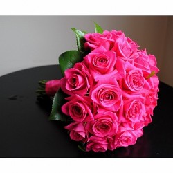 sbc 062 Fuşya Pembe gülleden doğal gelin el çiçeği