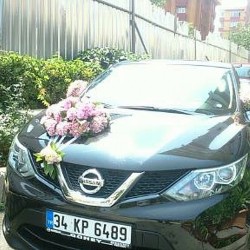 sbc 0024 ortanca çiçekli araç süsleme