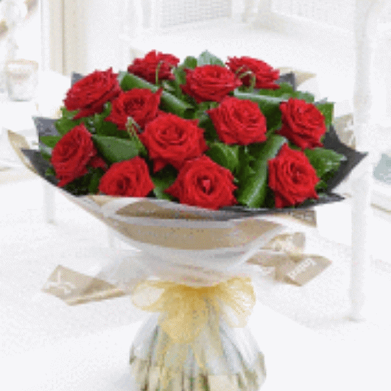 SG 01 Vazoda 12 Adet KırmızıGül